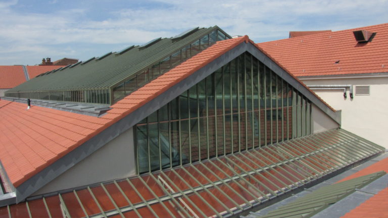 Nouveau siège SPGE Verviers- restauration structure existante et nouvelle verrière et vitrages